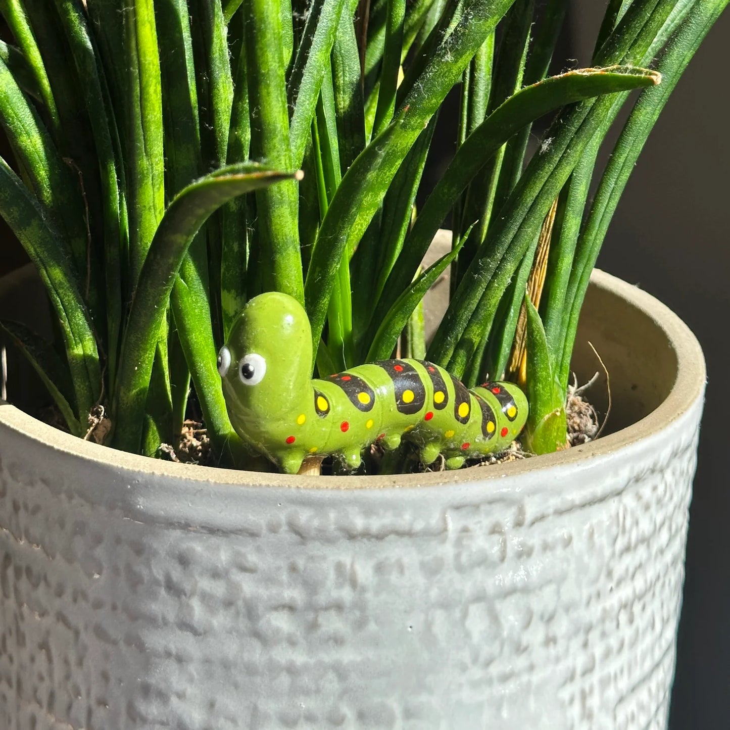 caterpillar plant pot pal