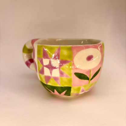 Spring Quilt Ceramic Mug