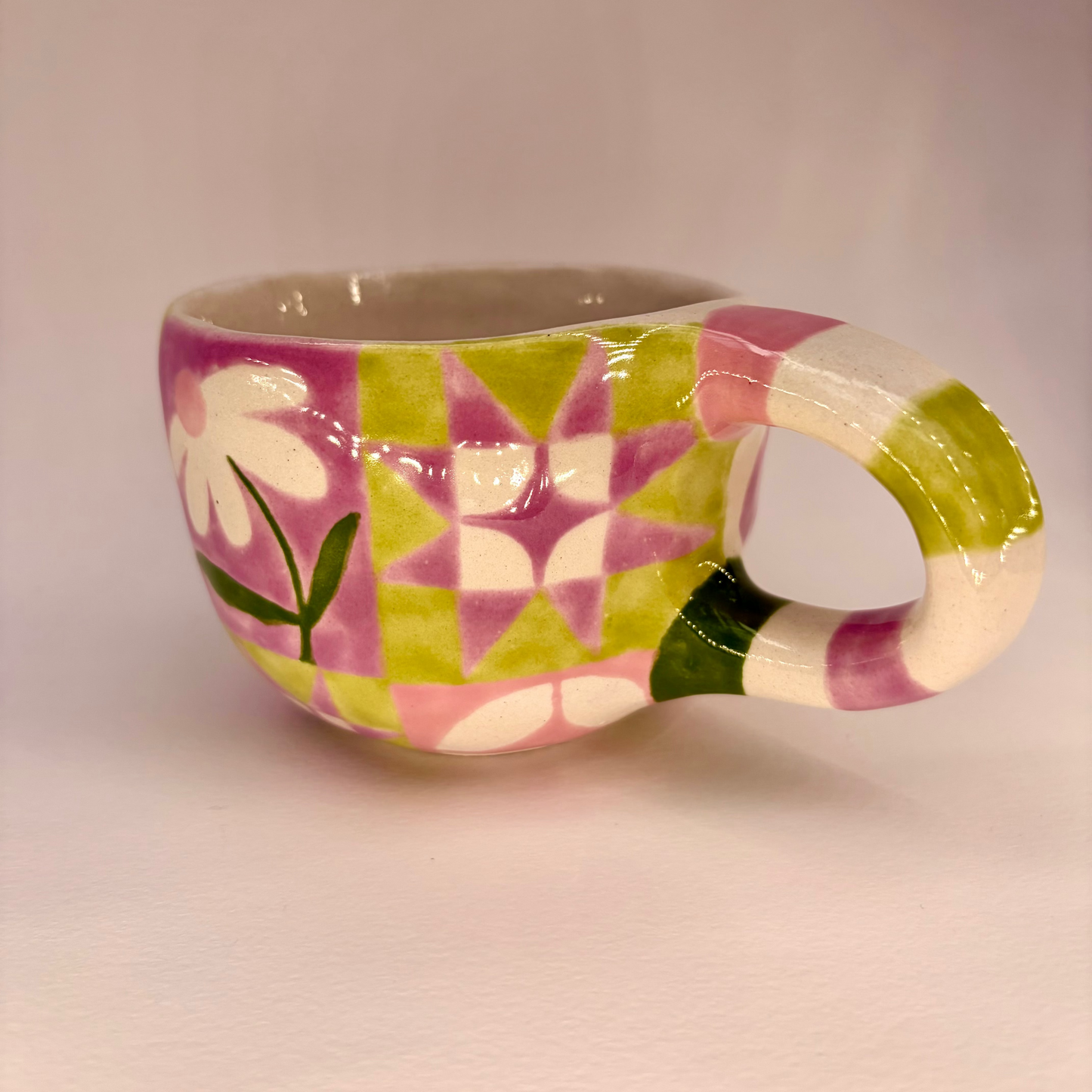 Spring Quilt Ceramic Mug