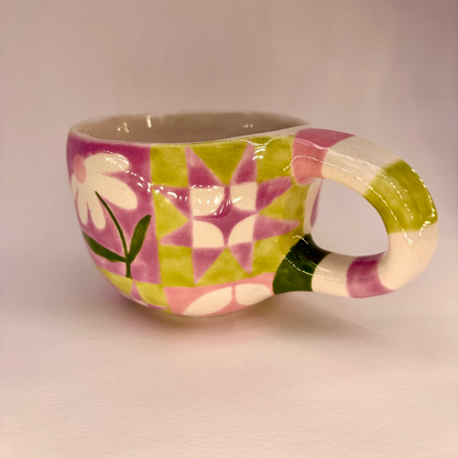 Spring Quilt Ceramic Mug