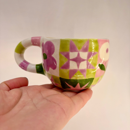 Spring Quilt Ceramic Mug