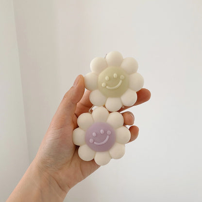 Smiley Flower Candle