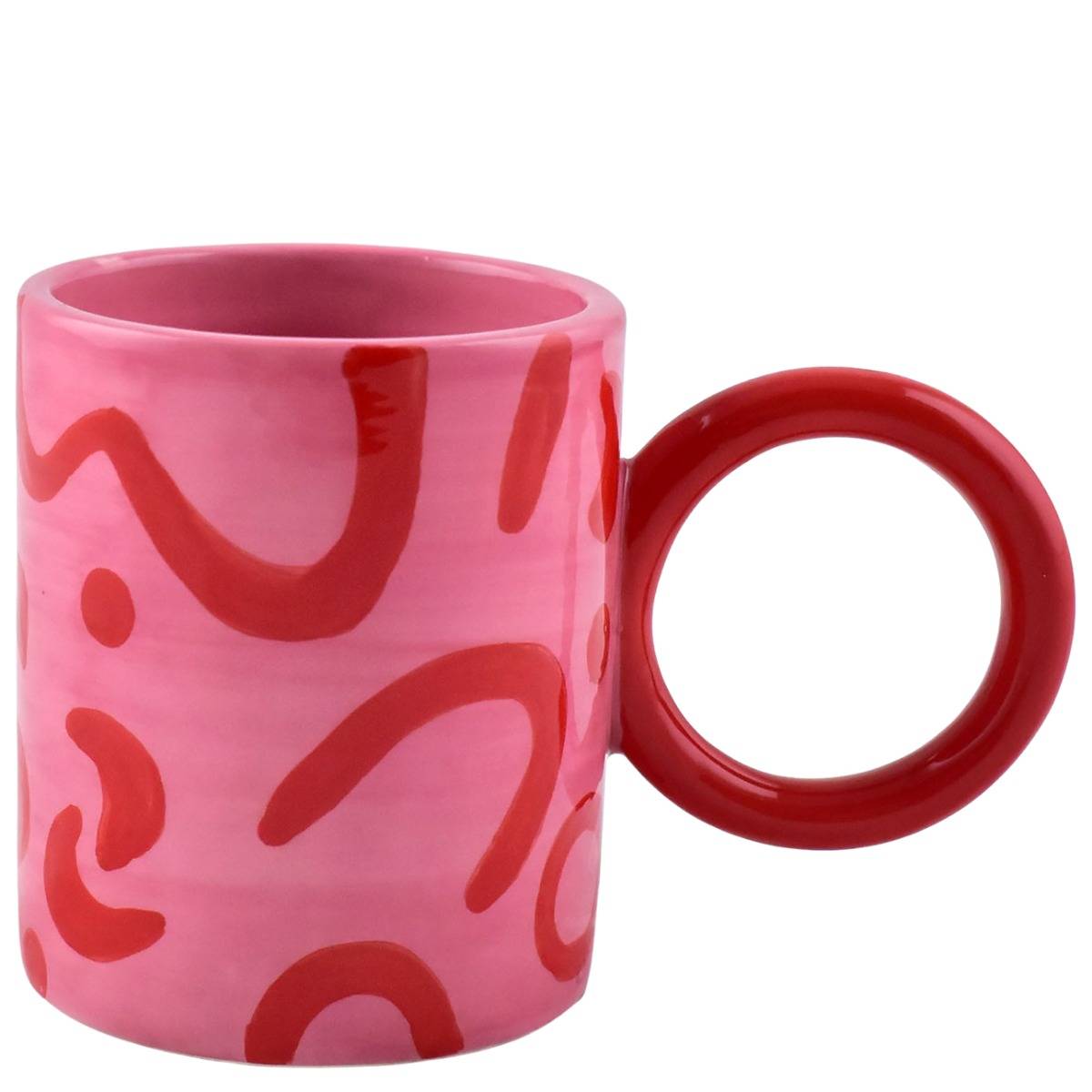 Pink & Red Mug