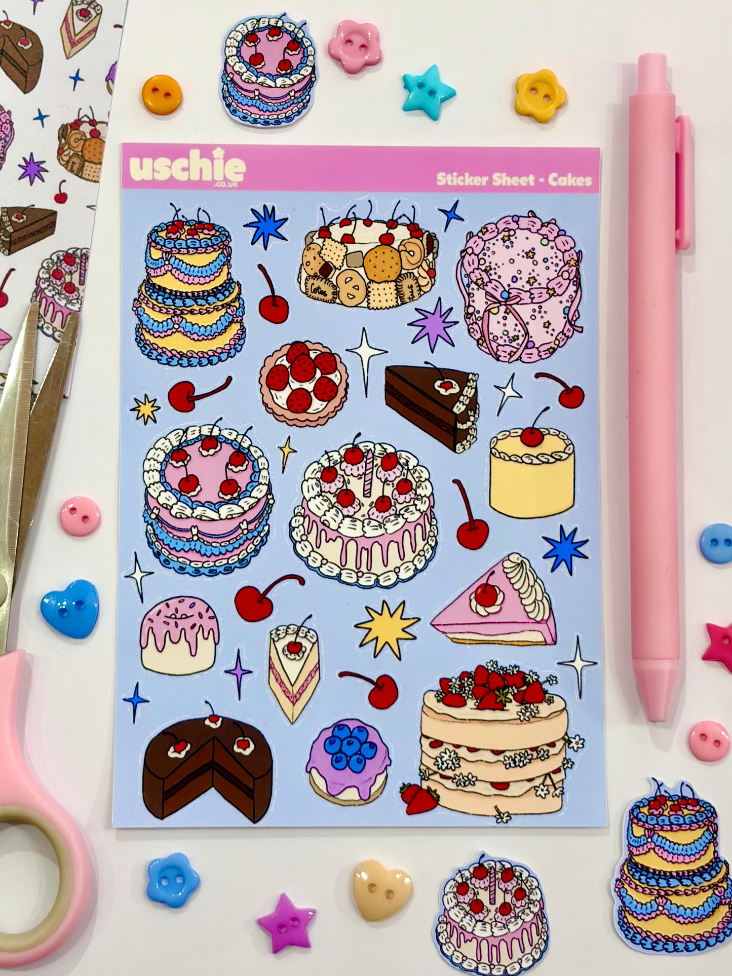 Cakes Sticker Sheet