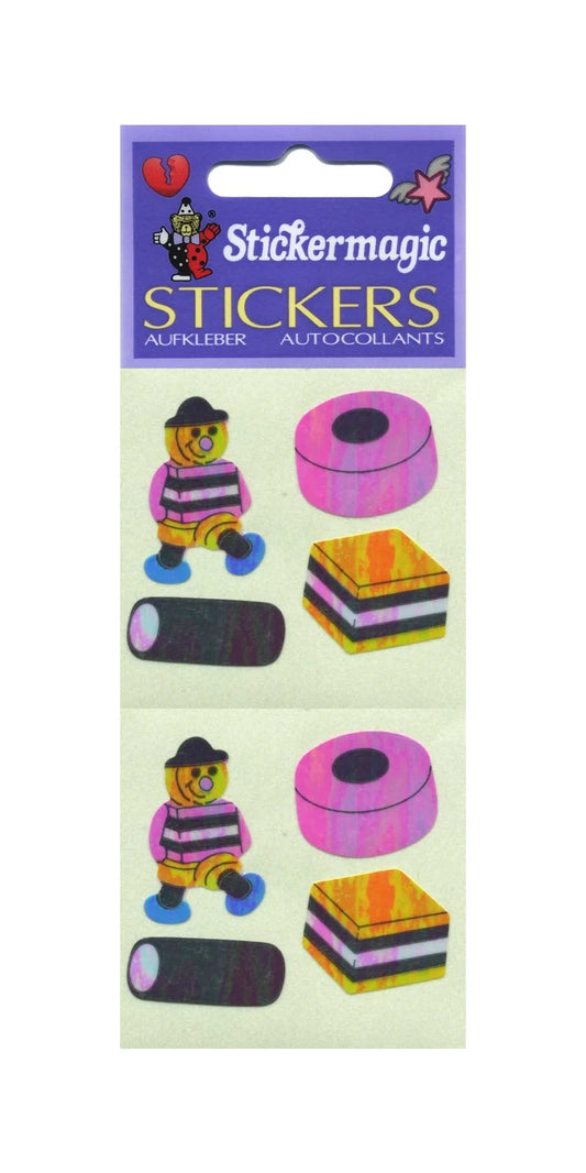 Liquorice Allsorts Pearly Sticker Sheet