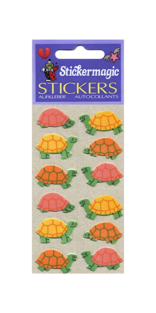 Turtoises Furry Sticker Sheet