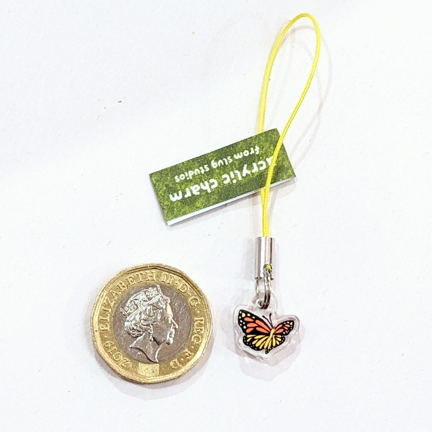 tiny butterfly acrylic charm