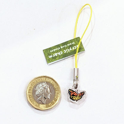 tiny butterfly acrylic charm