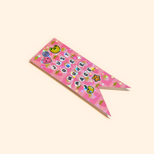 Just One More Page Y2K Magnetic Bookmark