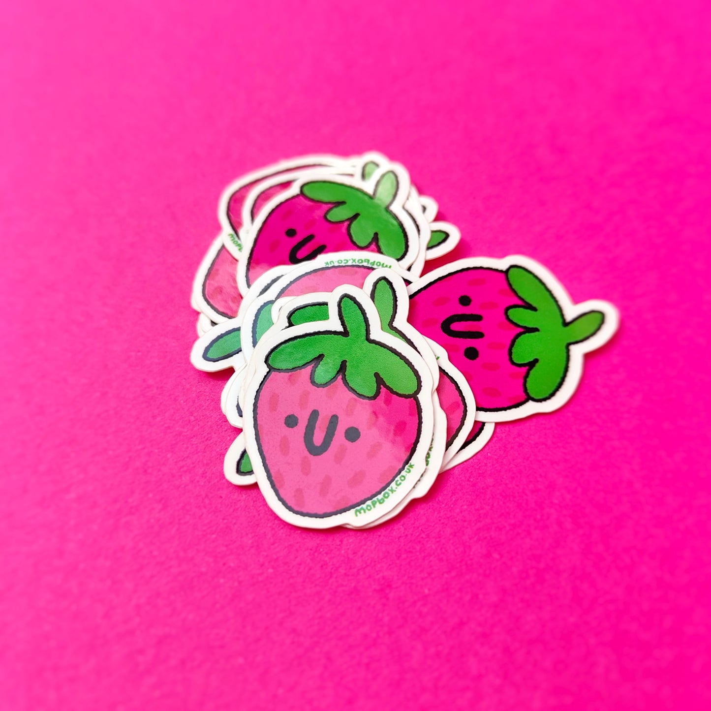 Happy Strawberry - Fruit Vinyl Sticker