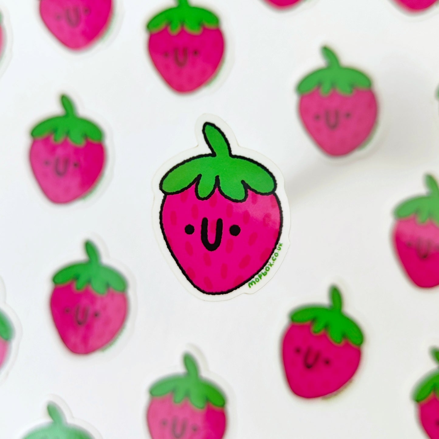 Happy Strawberry - Fruit Vinyl Sticker