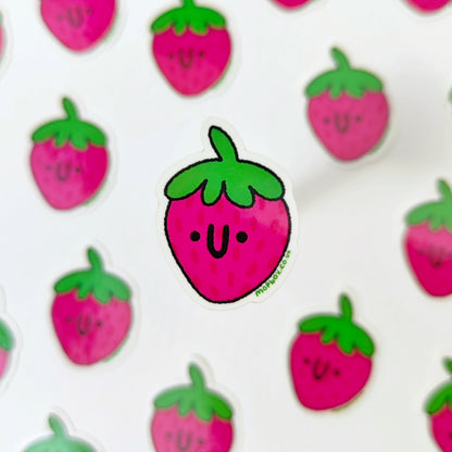 Happy Strawberry - Fruit Vinyl Sticker