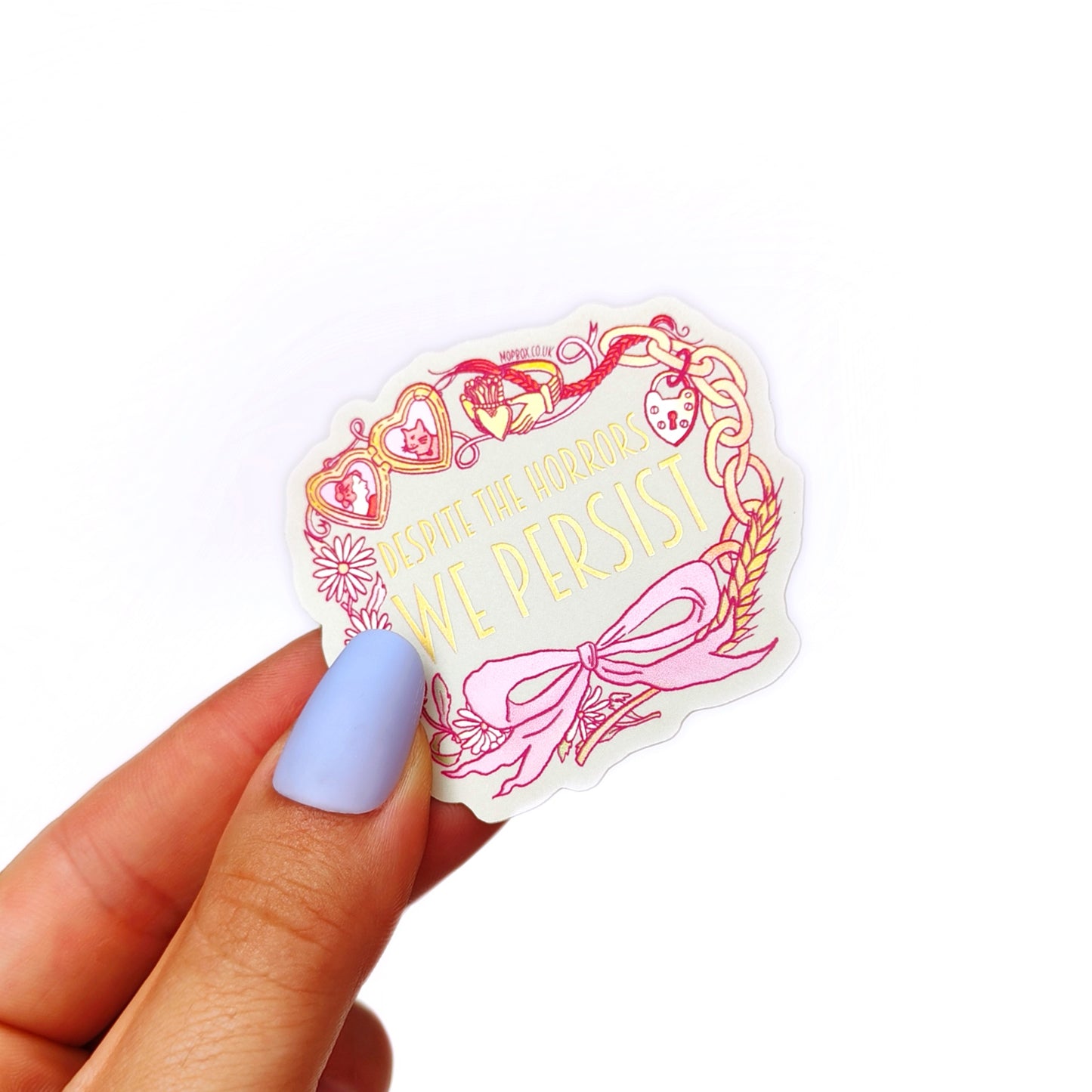 Heirlooms - Yet We Persist - Vinyl Sticker (Metallic Matte)