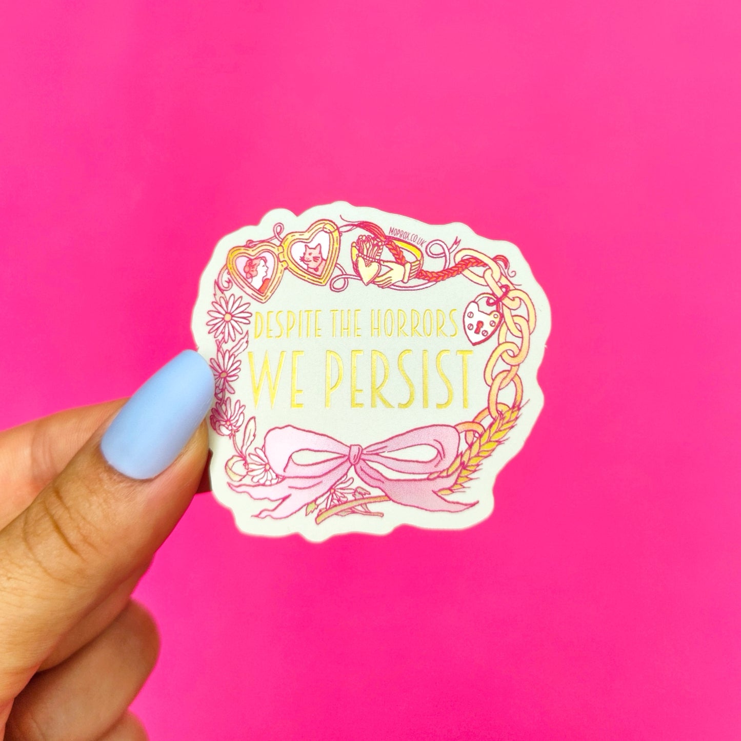 Heirlooms - Yet We Persist - Vinyl Sticker (Metallic Matte)