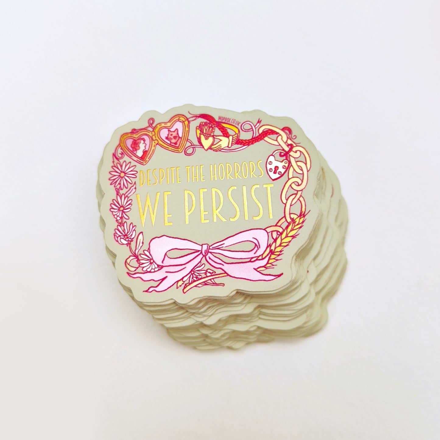 Heirlooms - Yet We Persist - Vinyl Sticker (Metallic Matte)