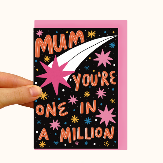 Mum In a Million - Pearlescent Mother's Day Card - WS Case of 6 Units