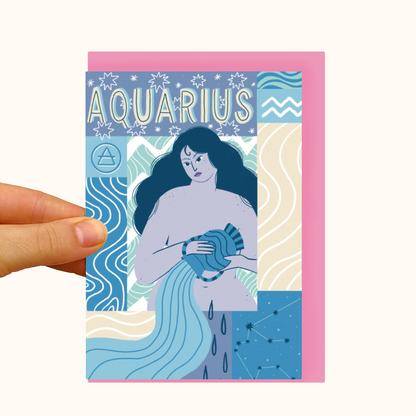 Horoscope Girls - Pearlescent Birthday Cards - WS Case of 6/24 units