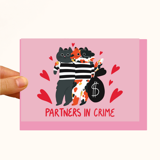 Partners in Crime - Pearlescent Valentine's Day Love Card - WS Case of 6 Units