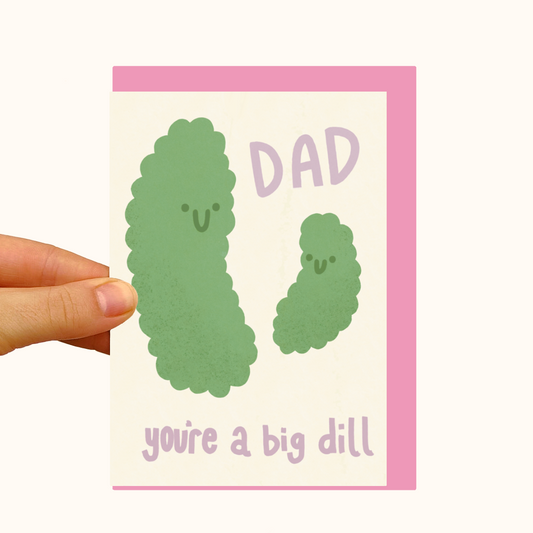 Pickle Dad - You're a Big Deal - Pearlescent Father's Day Card - WS Case of 6 Units