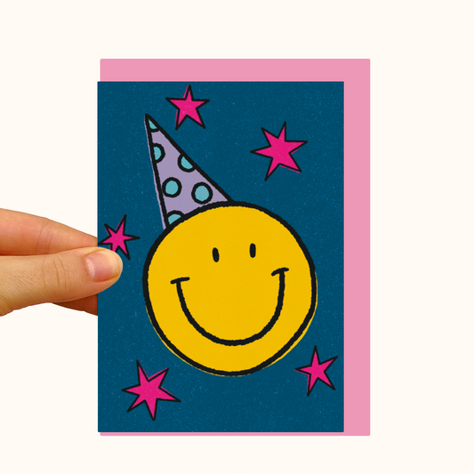 Party Face - Pearlescent Birthday Card - WS Case of 6 Units