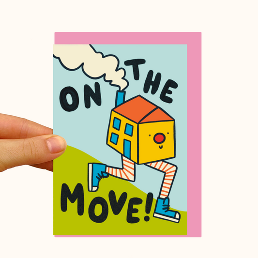 On The Move- Pearlescent New Home Card - WS Case of 6 Units