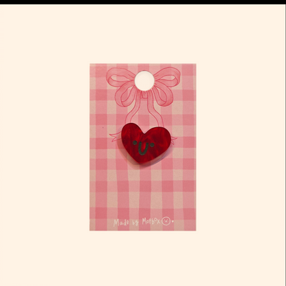Love Heart Pin Badge