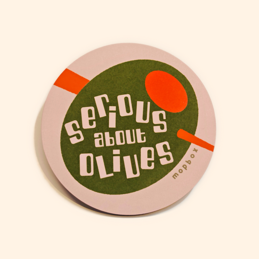 Serious About Olives Coaster