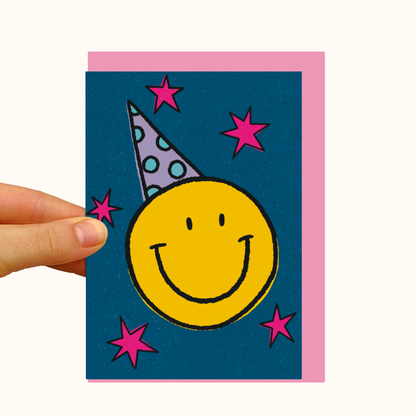 Party Face Birthday Greetings Card