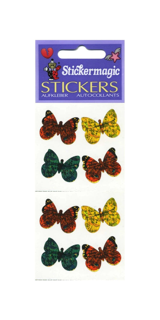 Micro Butterflies Prismatic Sticker Sheet