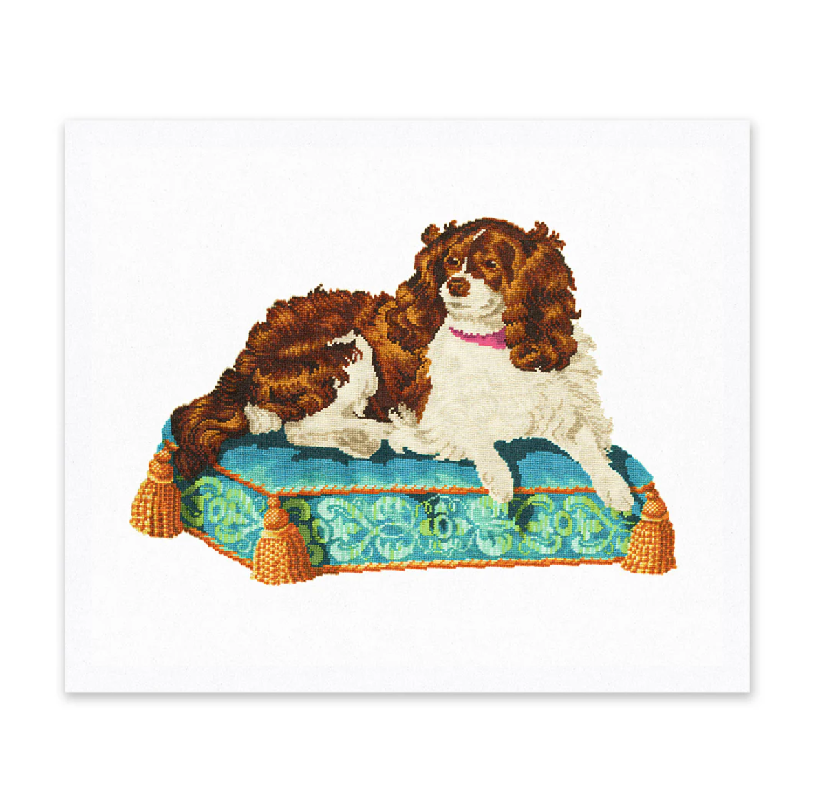 Embroidered Dog Riso Print