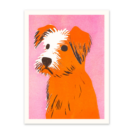 Mid Century Dog 2 Riso Print