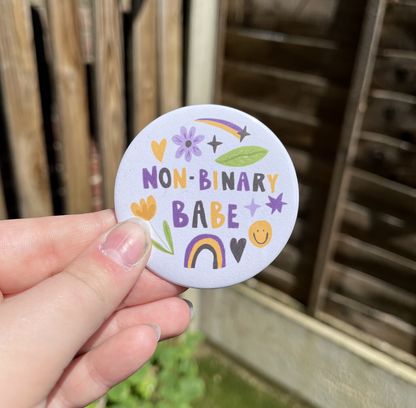 Nonbinary Babe Jumbo Badge