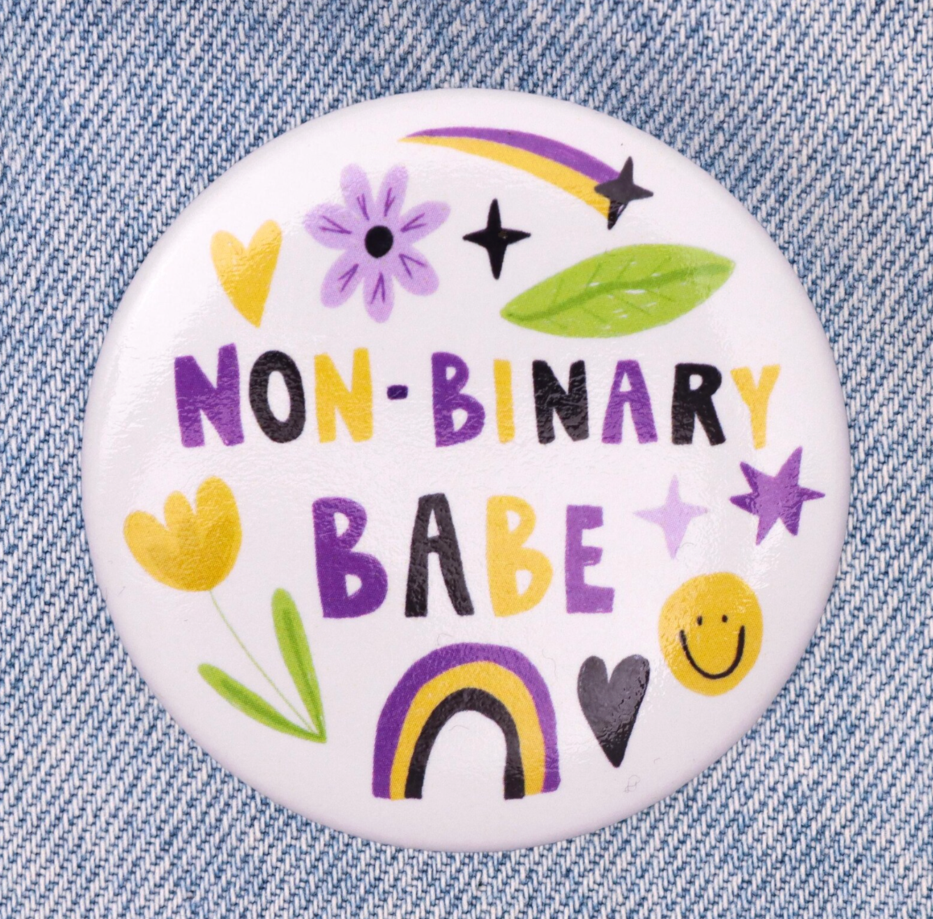 Nonbinary Babe Jumbo Badge