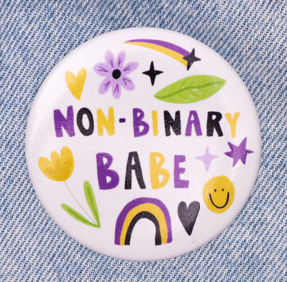 Nonbinary Babe Jumbo Badge