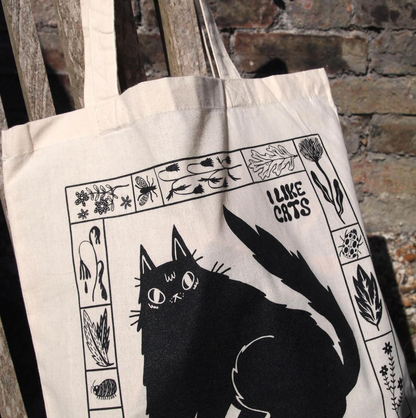Black Cat Tote Bag