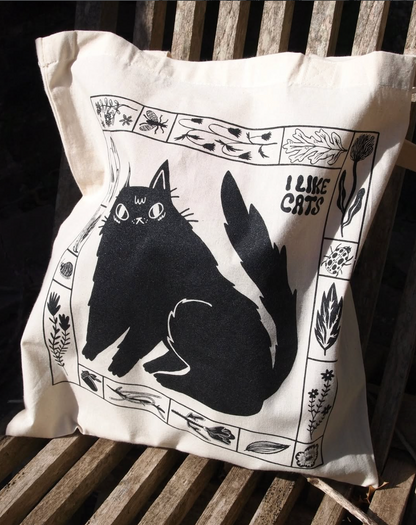 Black Cat Tote Bag