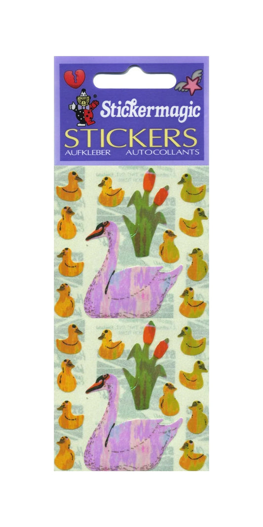 Swans & Cygnets Pearly Sticker Sheet
