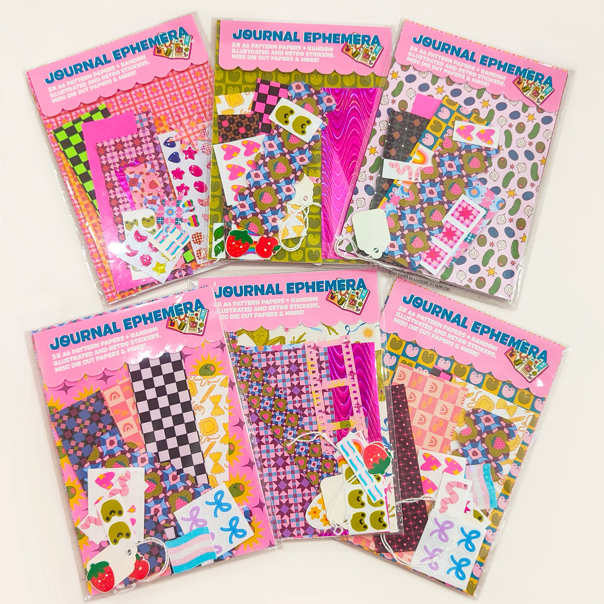 Ephemera Packs - Journal Deco Papers, Stickers and Misc Decorative Items