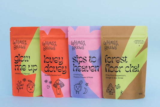 Whimsy Brews Loose Leaf Tea - Lovey Dovey / Glow Me Up / Sips to Heaven / Forest Floor Chai