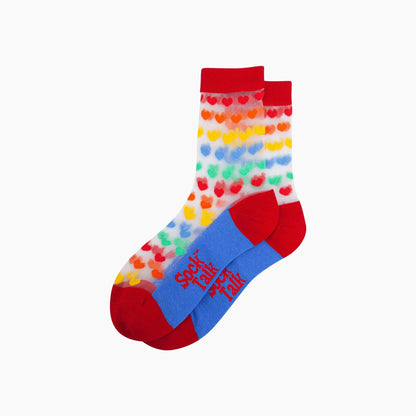 Love Hearts Sheer Socks