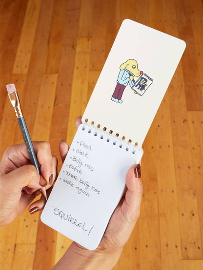 PP106 Diary Of A dog. Licked 3x5 Spiral Notebook