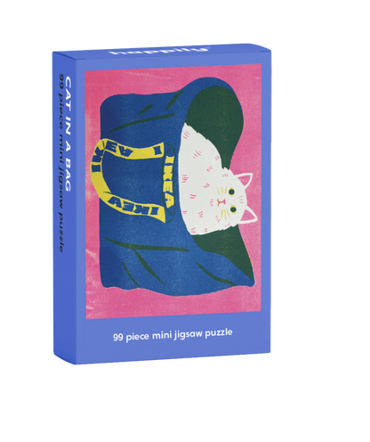 Cat in a bag - 99 Piece Mini Jigsaw Puzzle