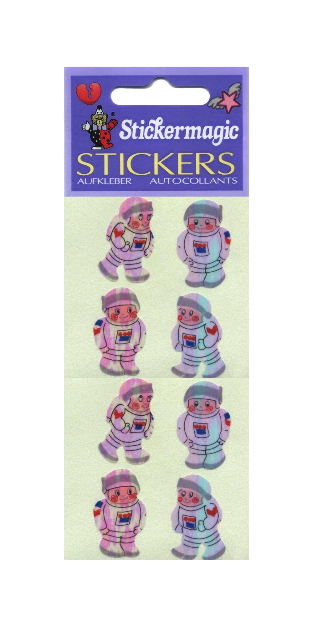 Astronaut Pearly Sticker Sheet