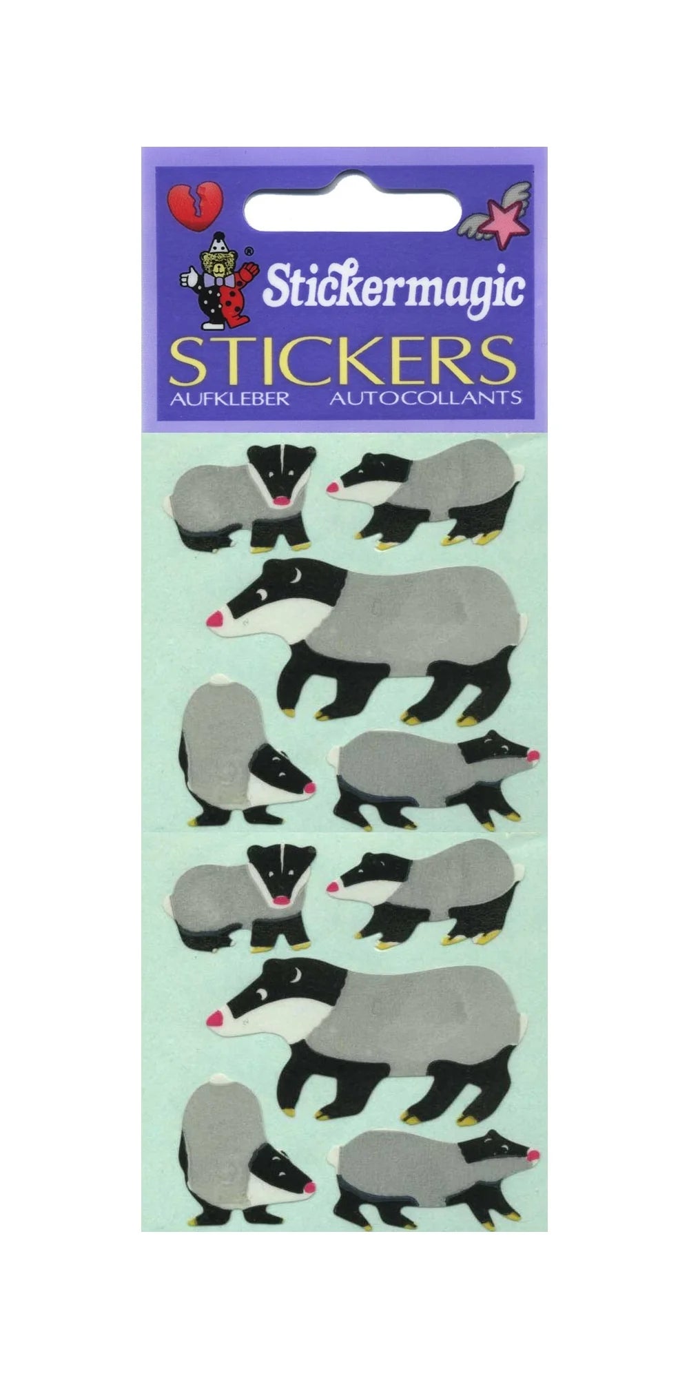Badgers Paper Sticker Sheet