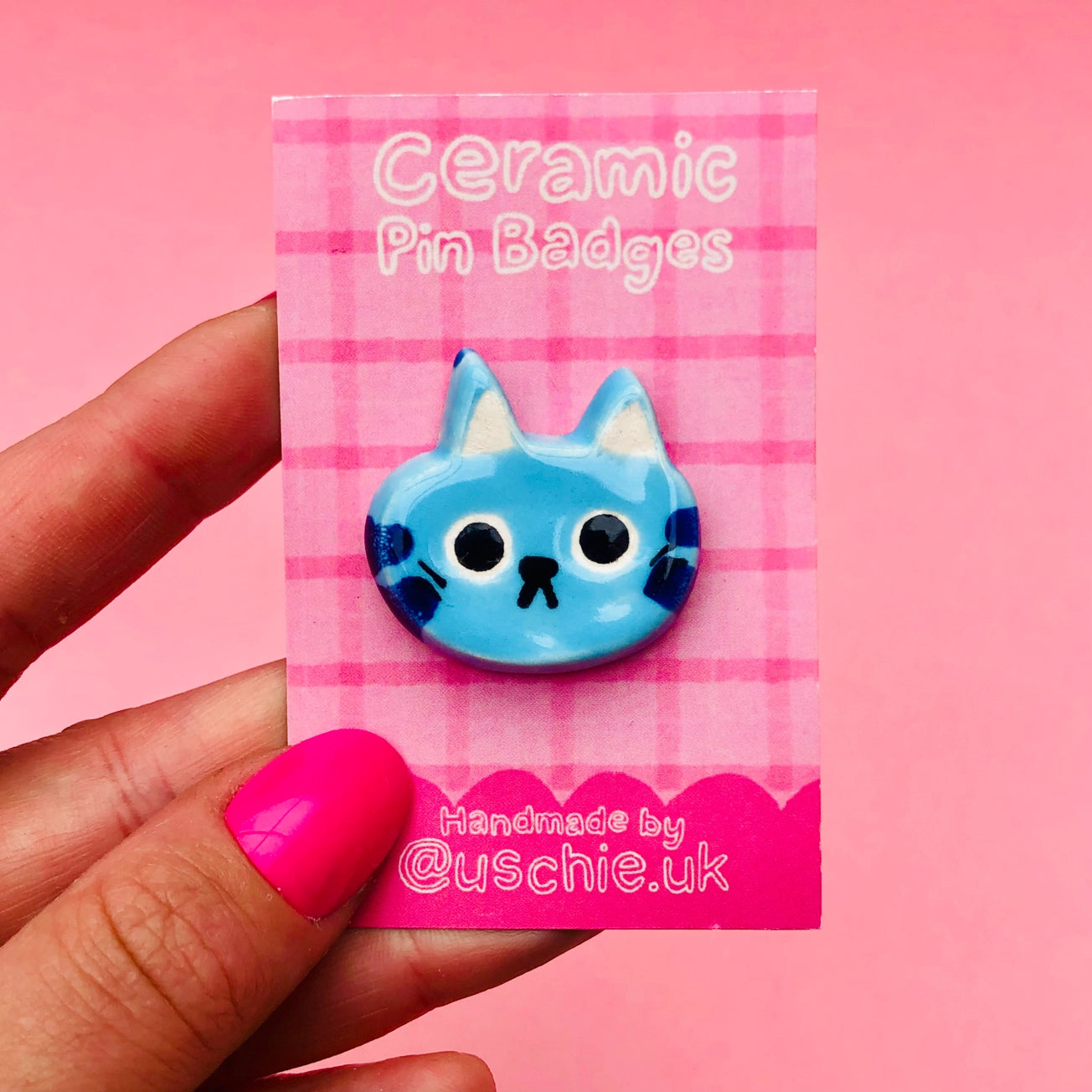 Wholesale Cat Ceramic Badge