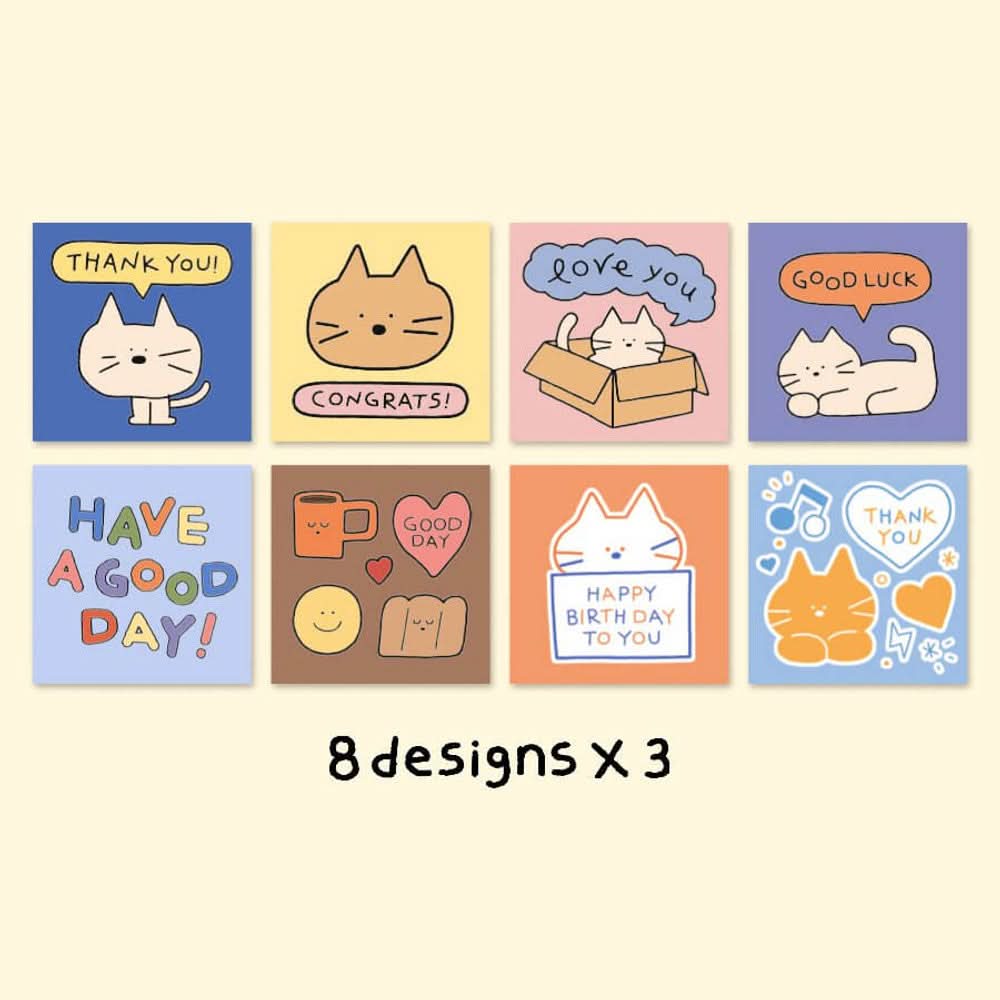 Doodle Mini Card Set – 24 Note Cards and Envelopes