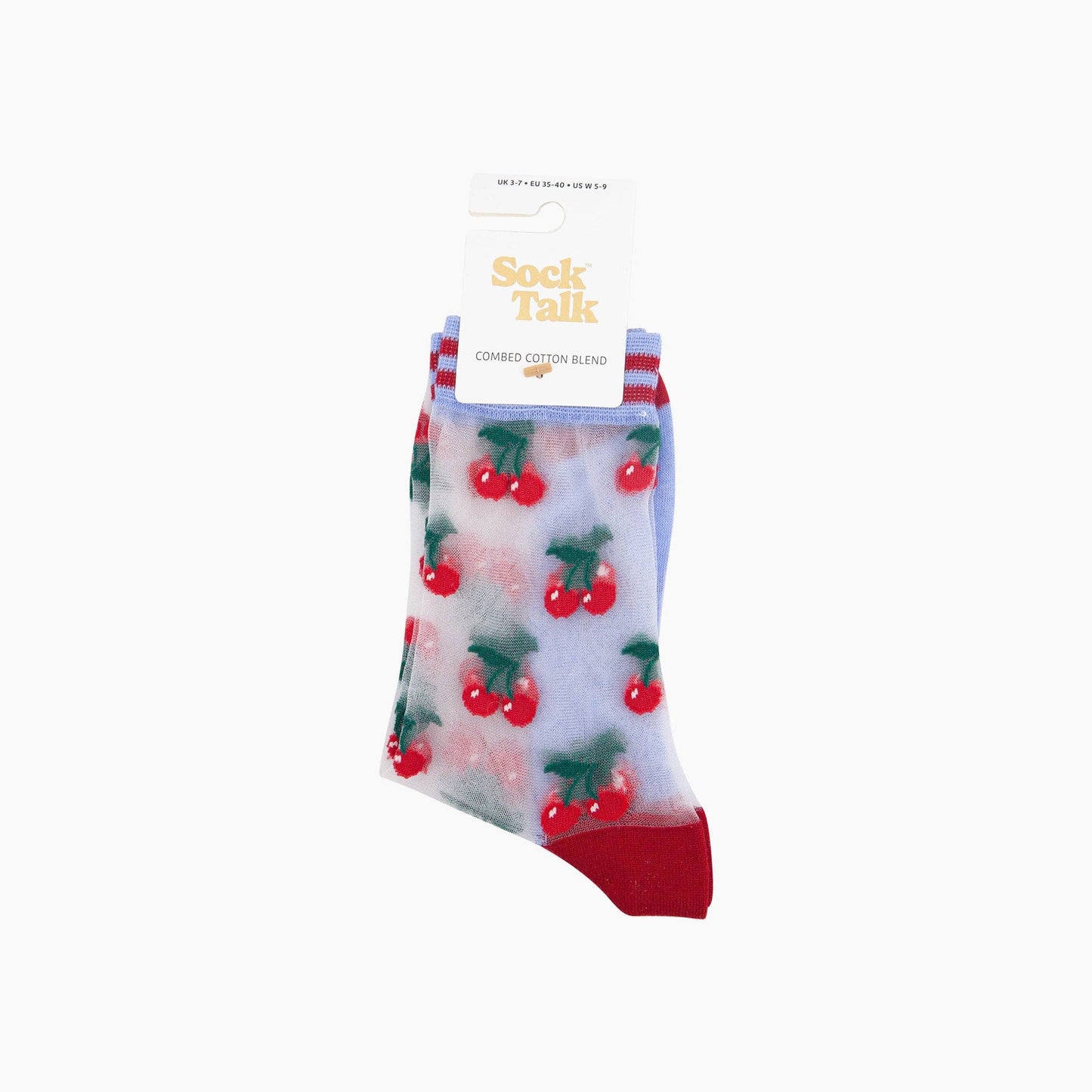 Cherry Sheer Socks