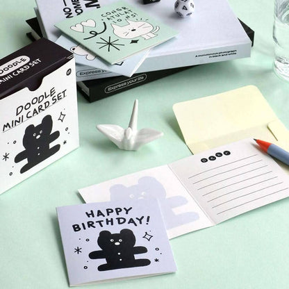 Doodle Mini Card Set – 24 Note Cards and Envelopes