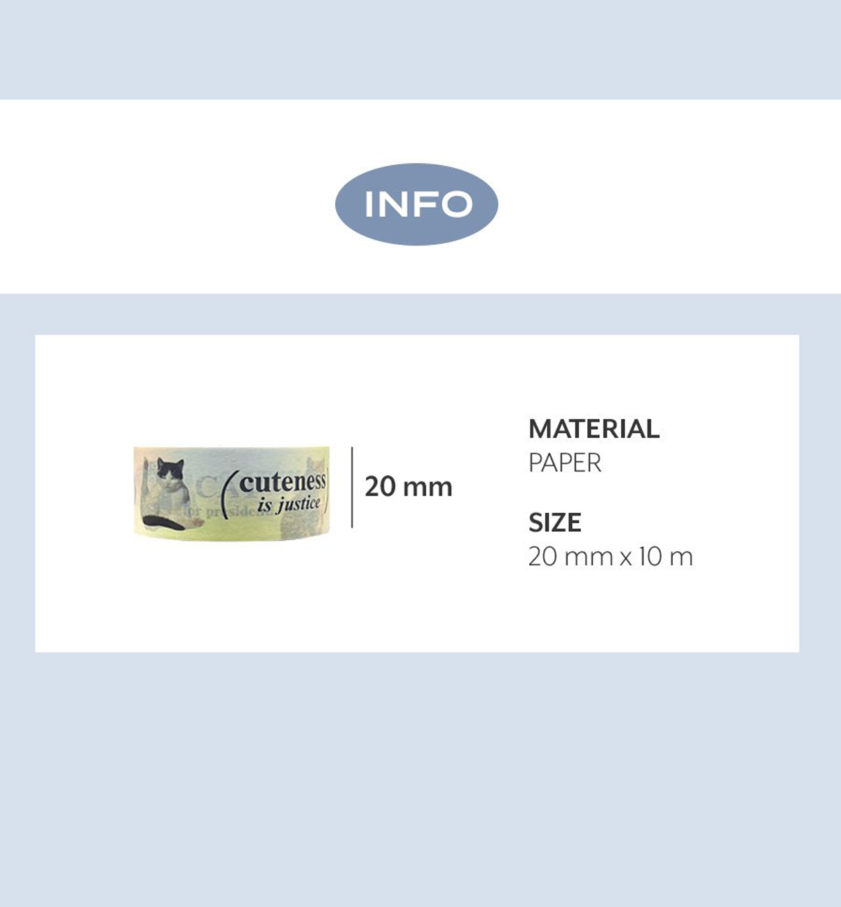 Funny Cat Photo Washi Tape
