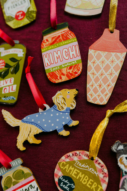 Long Haired Dachshund Decoration